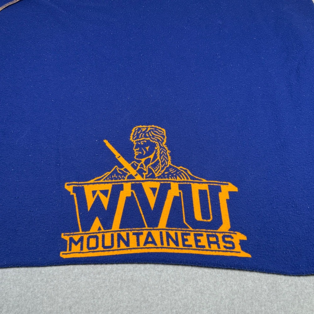 Vintage 70s WVU West Virginia University Mountaineers Chatham Stadium Blanket